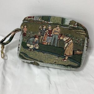 Holdings Brand Golf Theme Tapestry Bag With Side Clip Golf Ball Bag